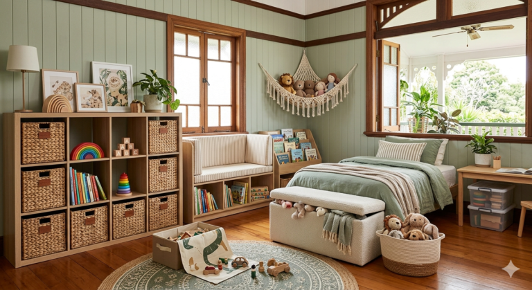 Kids Room Storage That Looks Good & Works